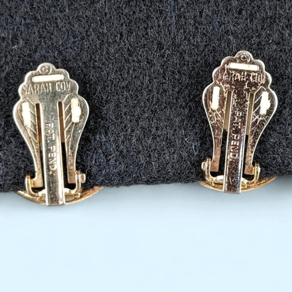 (2/$20) Vintage Sarah Cov Cone Clip-On Earrings - Picture 2 of 5